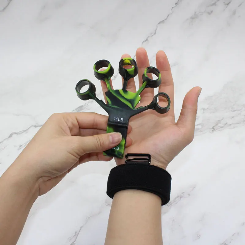 Esercitatore per dita con pinza per dito Esercitatore per chitarra con 6 livelli resistenti Recupero Strumenti fisici Rinforzo per le mani per pazienti