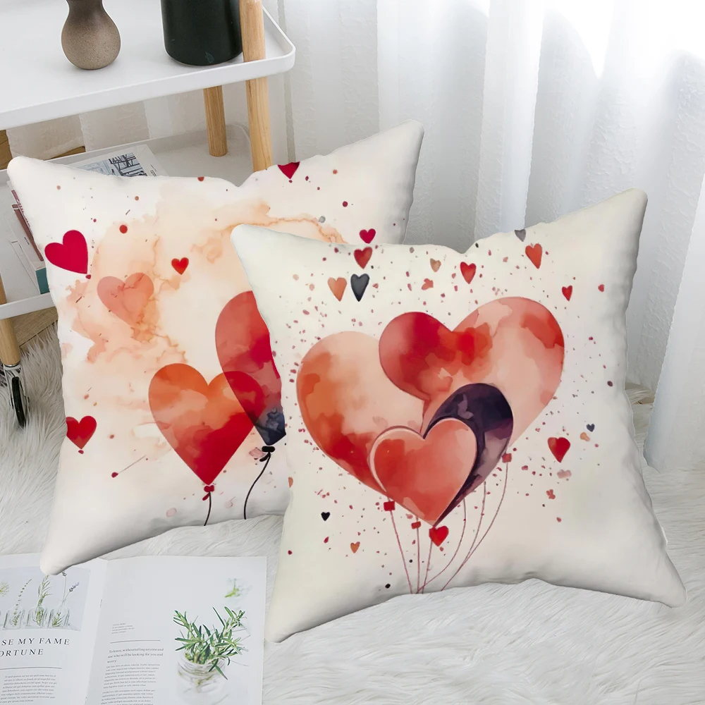 Dia dos Namorados Coração Capa de Almofada, Fronha, Escritorio, Cadeira, Divano, Cama, Decorazioni per la casa, Jogar