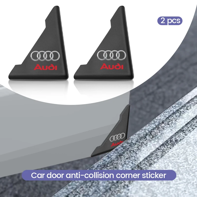 Pegatina de protección de esquina de puerta de coche, Protector anticolisión para todos los Audi RS A3 A4 Q1 Q2 Q3 B6 A5 A6 C7 Q5 B9 B7 C6 V8 A6L R