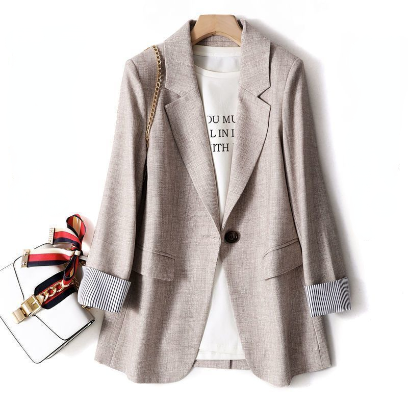 2025 mode-Business Solide Blazer frauen Arbeit Büro frauen Langarm Frühling Casual Blazer Neue frauen Mantel jacke Koreanische