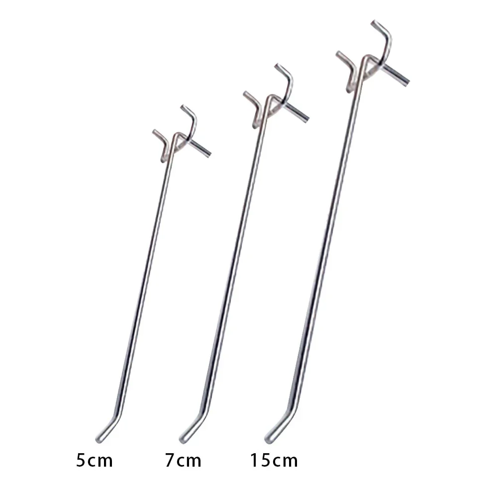 20pcs Wall Mount Home Shelving Accessories Easy Install Hanging Tool Garage Workshop Pegboard Hooks