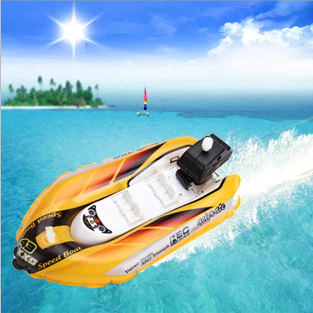 ลอยน้ําเด็ก Inflatable Speed Boat Wind Up ของเล่น Clockwork เรือของเล่นเด็กของเล่นน้ําเล่นเกมสําหรับเด็กของเล่นเด็ก