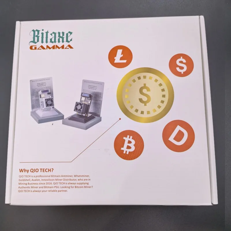 Bitaxe Gamma 601 Solo Miner 1.2TH/S com BM1370 Asic Chip 18W Bitcoin BTC Miner incluindo suporte para hardware de mineração