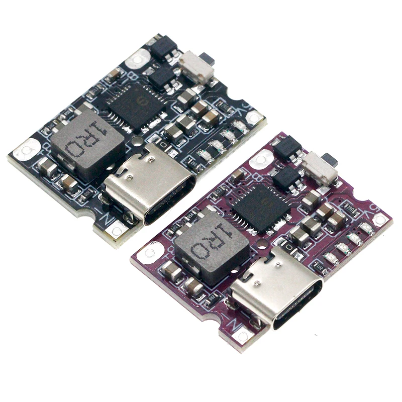 1A/2A/2.45A /3.1A usb TYPE-C/micro usb Boost Step Up Power Module Lithium LiPo Battery Charger Protection Board for DIY Charger