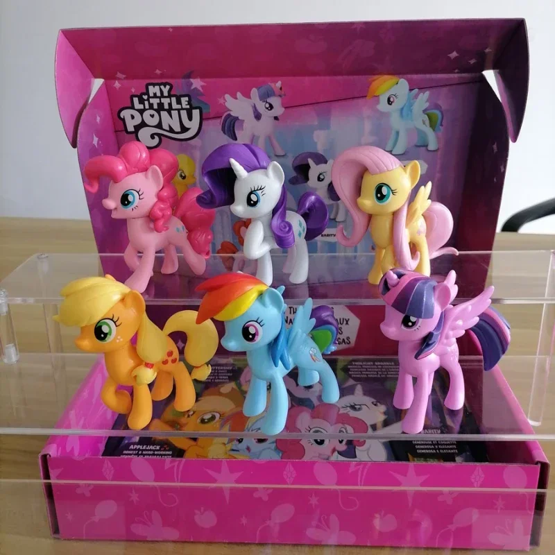 Hasbro My Little Pony Action Figures Twilight Sparkle Fluttershy Pinkie Pie Rainbow Dash Doll Collection Kids Toy