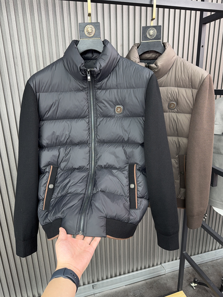 Jaqueta de Pluma Masculina Svip .3W+90 em Pluma de Pato Branca Leve Casual com Gola Alta Estilo Urbano de Crimento Regular