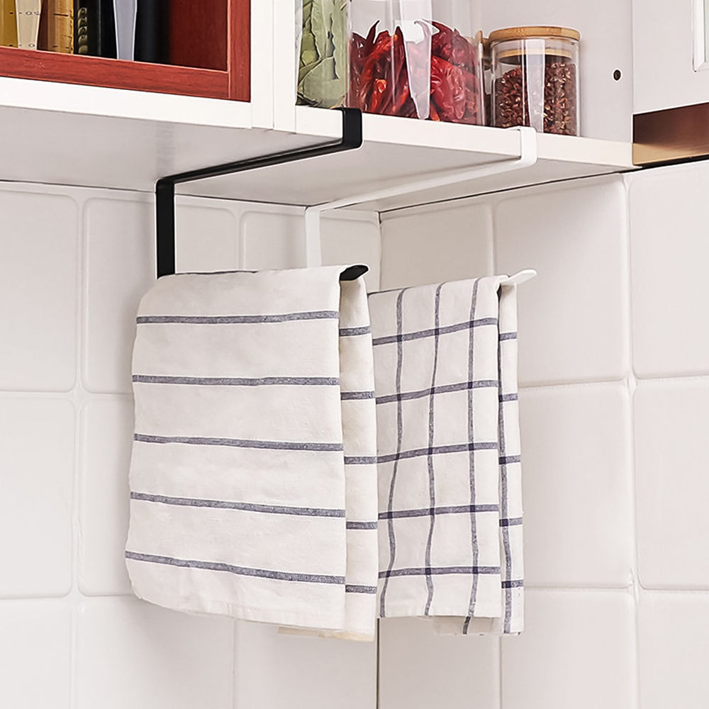 Hängender Küchenpapierhandtuchhalter, Rollenpapier, Kunststofffolie, Lappen-Organizer-Rack, für Küche, Schränke, Badezimmer-Organizer-Rack