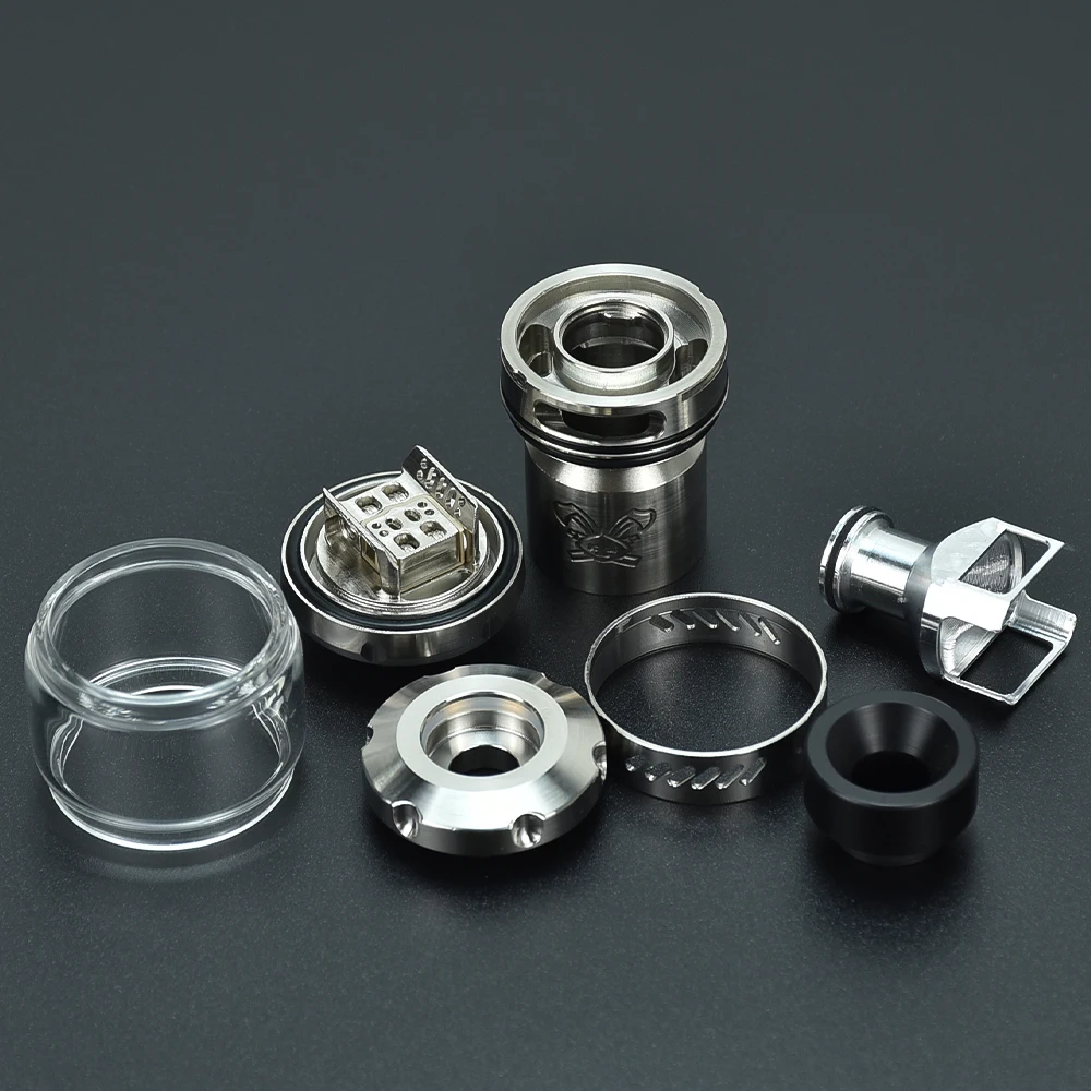 Atomizador Dead Rabbit 3 RTA de 25mm, tanque de cigarrillo electrónico reconstruible, 316ss, 3,5 ml/5,5 ml, doble bobina, vs kylin v3 rta Blaze Solo RTA