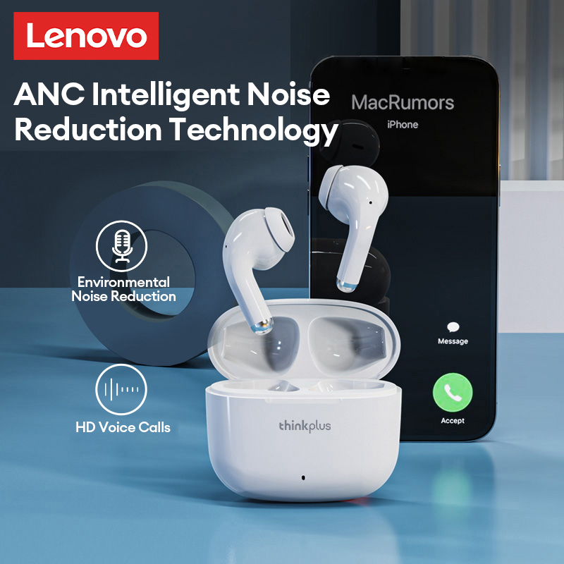Lenovo-auriculares inalámbricos LP40 Pro TWS, cascos deportivos con Bluetooth 5,1, reducción de ruido, Control táctil, 250mAH, originales