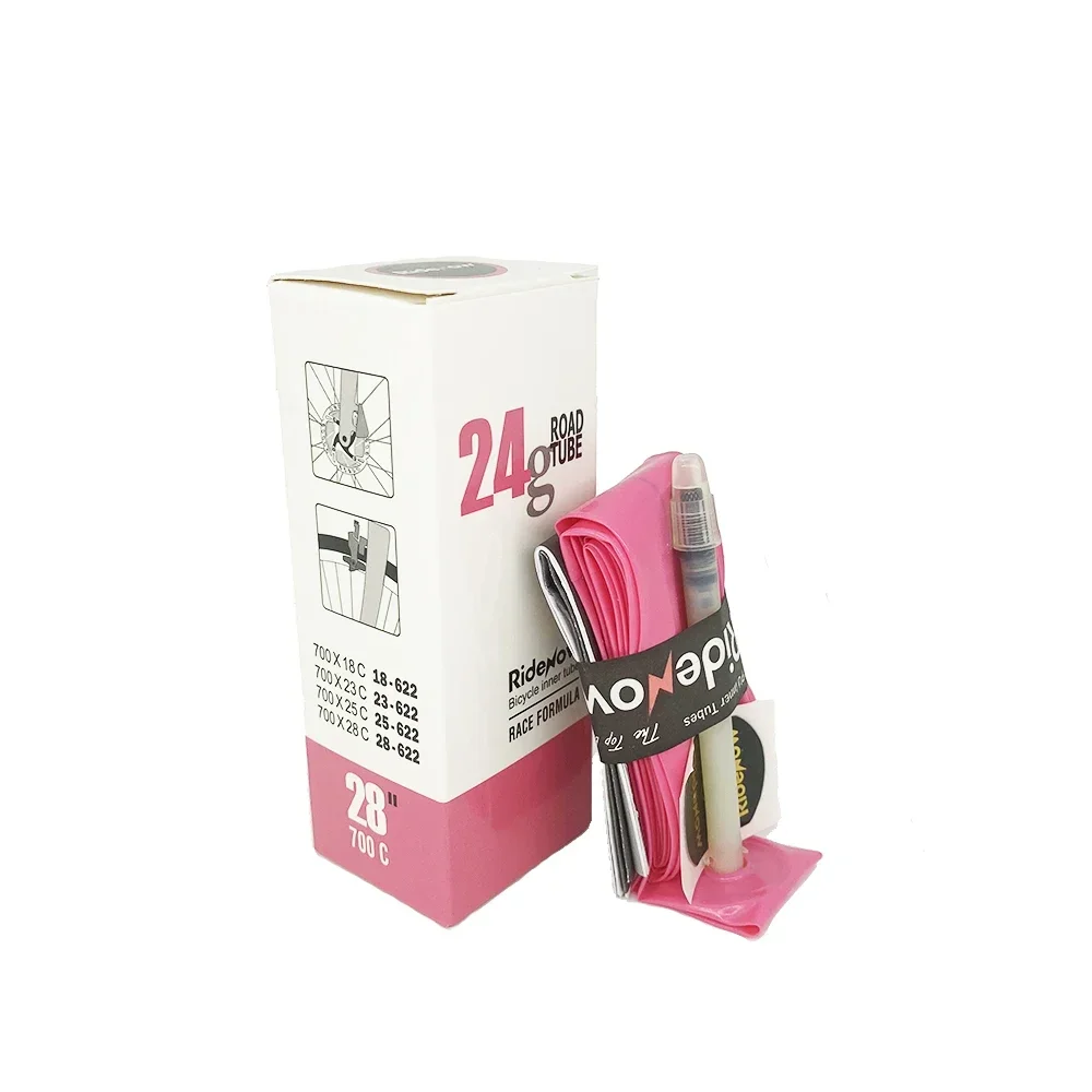 Ridenow Siêu Nhẹ Xe Đạp Ống Bên Trong 24G 36G Xe Đạp Đường Bộ TPU Ống 45 65 85Mm Chiều Dài Van Pháp 700C 28 ''Siêu Sáng Ống Bên Trong