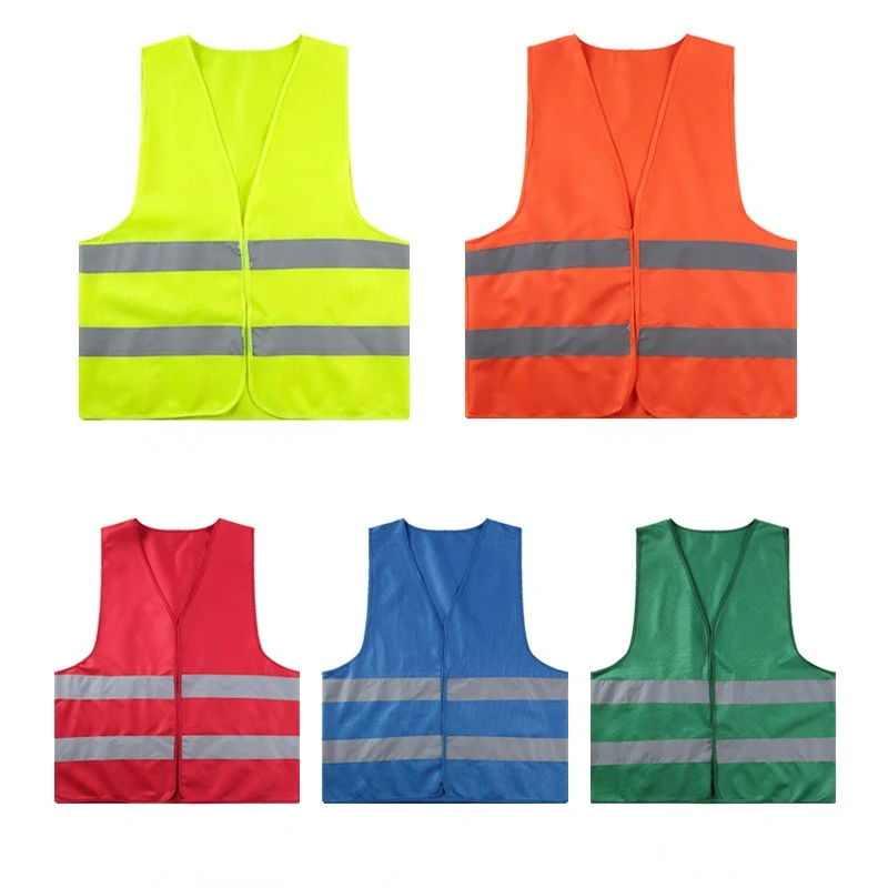 Chaleco amarillo de alta visibilidad, ropa de trabajo reflectante de seguridad para correr de noche, ciclismo, ropa de trabajo de advertencia nocturna para hombre, fluorescente