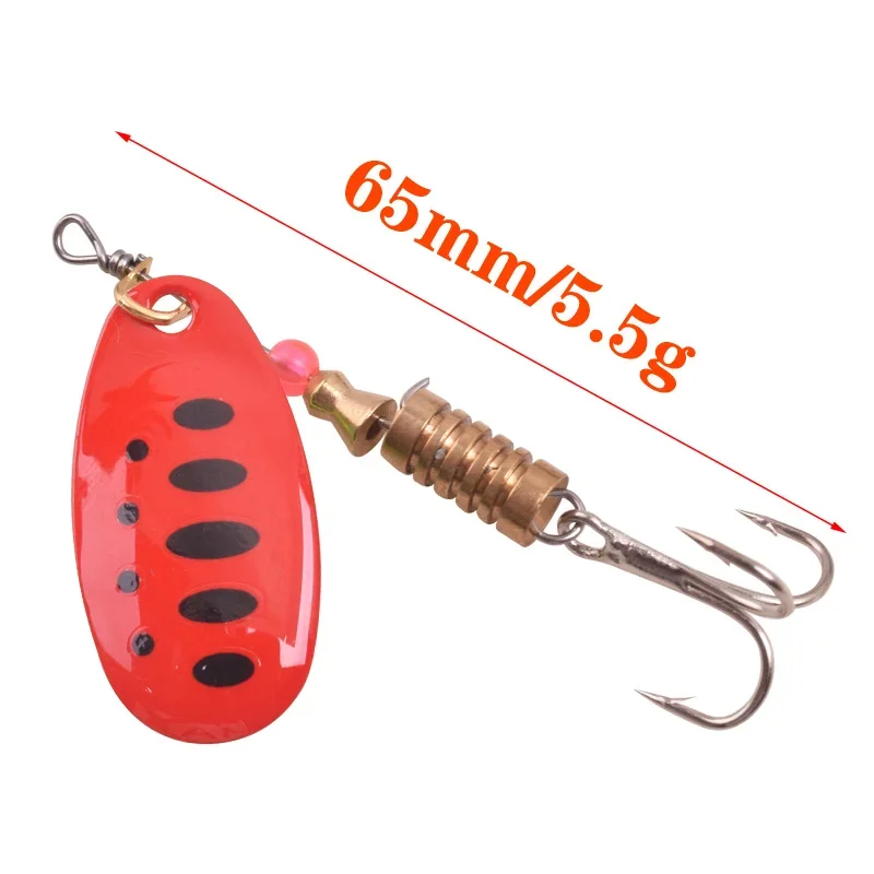 1 Chiếc 3.5G 5.5G Câu Cá Wobblers Cá Hồi Kim Loại Thìa Con Quay Mồi Jig Bay Nhân Tạo Mồi Với Móc Câu 3 swimbait Bass Giải Quyết