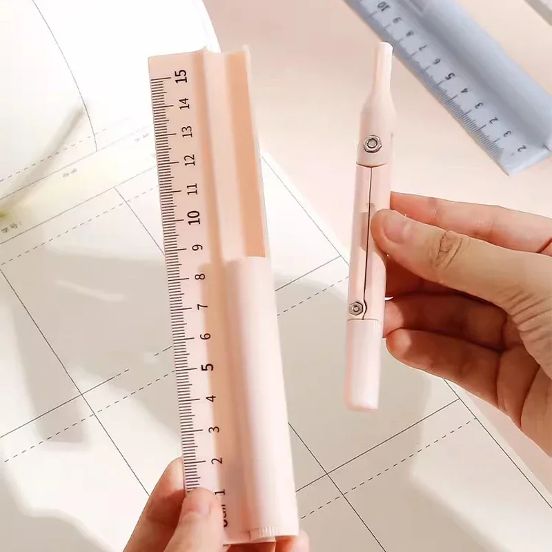 3 in 1 Compass Ruler with Pencil Multifunctional Drawing Compass Math Geometry Tools Korean Stationery Kawaii Drafting Supplies