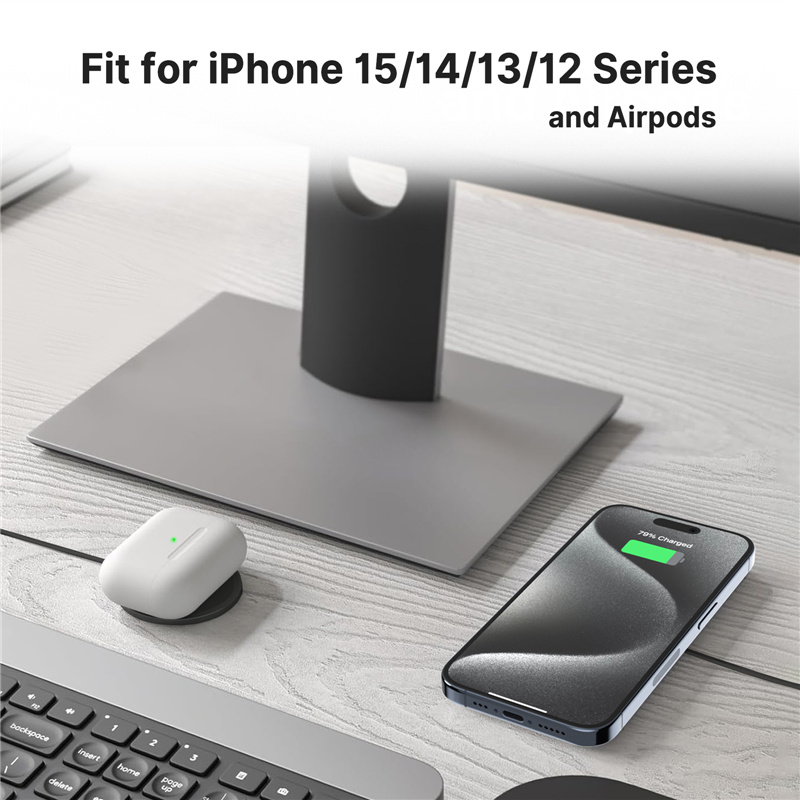 30W Magnetic Wireless Charger Pad USB + Type C PD For Magsafe iPhone 16 15 14 13 12 Pro Max Fast Charging Dock Station Chargers
