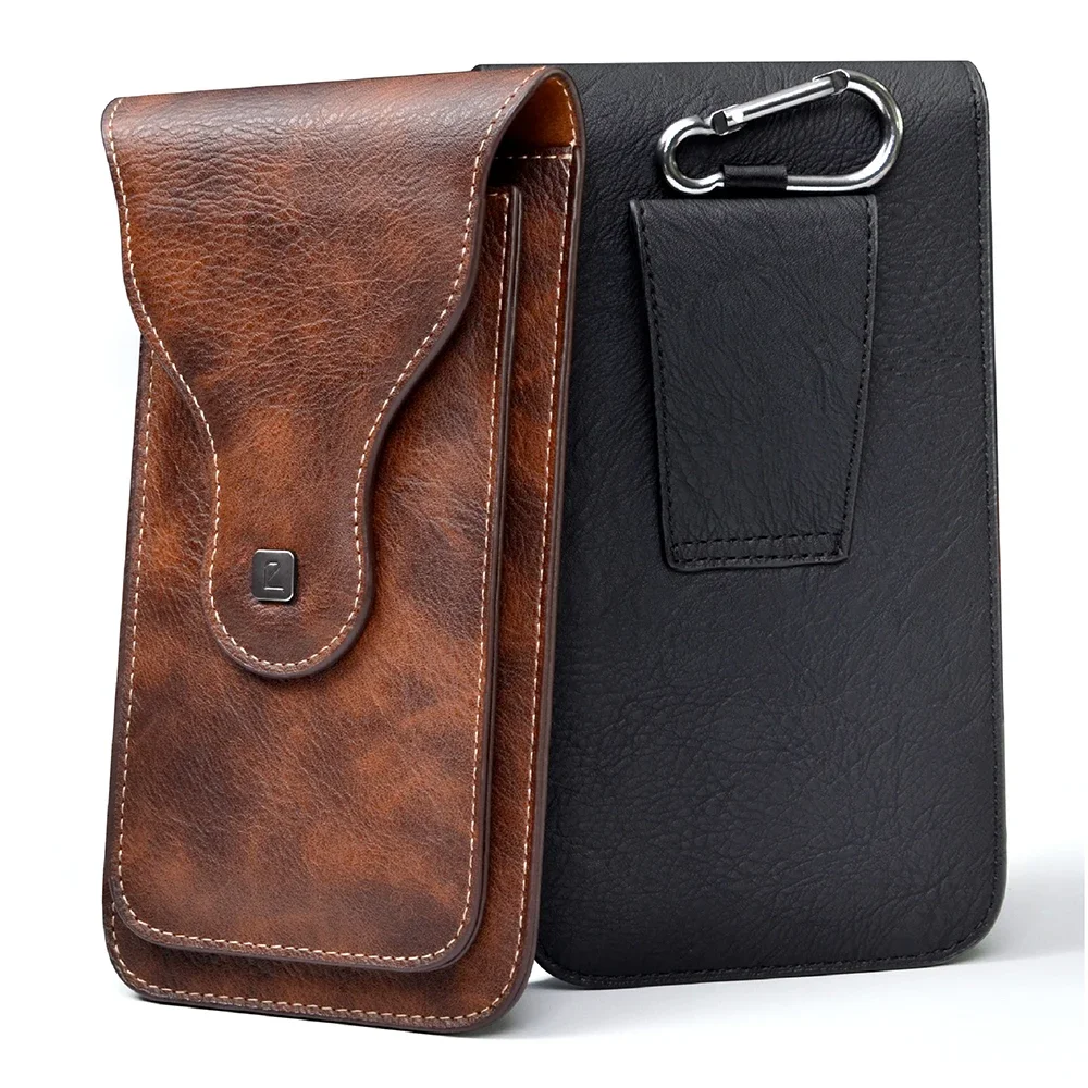 Herren tragbare Sport Laufen Handy Gürtel tasche Pu Leder Universal Telefon Hüft taschen Outdoor Bergsteigen Gentleman Geldbörse