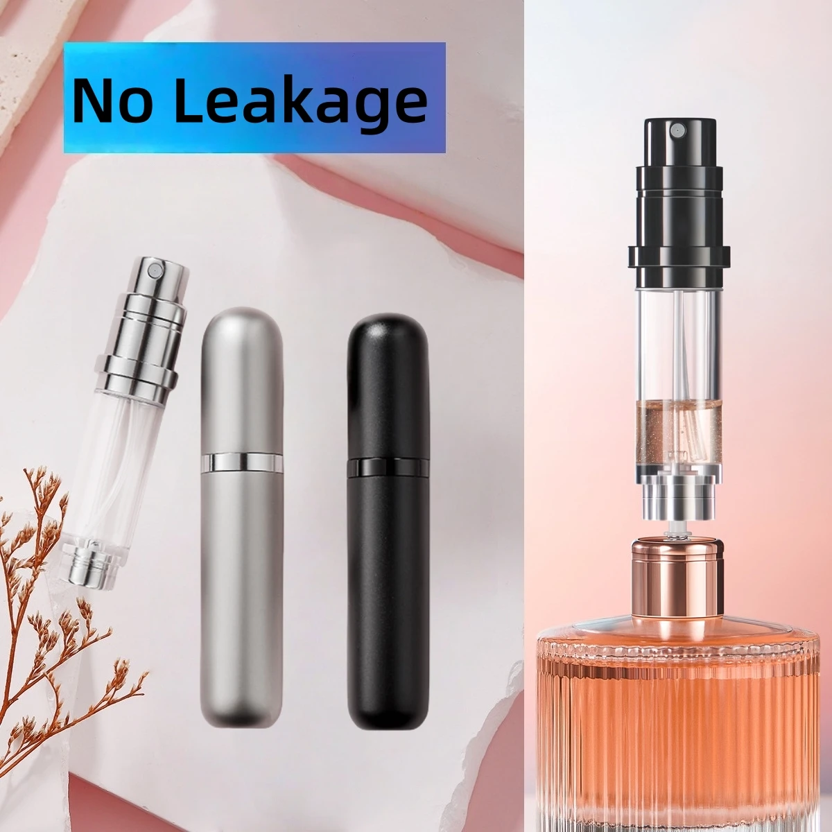 5ml Refillable Mini Perfume Bottle Portable Cosmetic Bottle Spray Bottle Atomizer Spray Container Travel Refillable Bottles