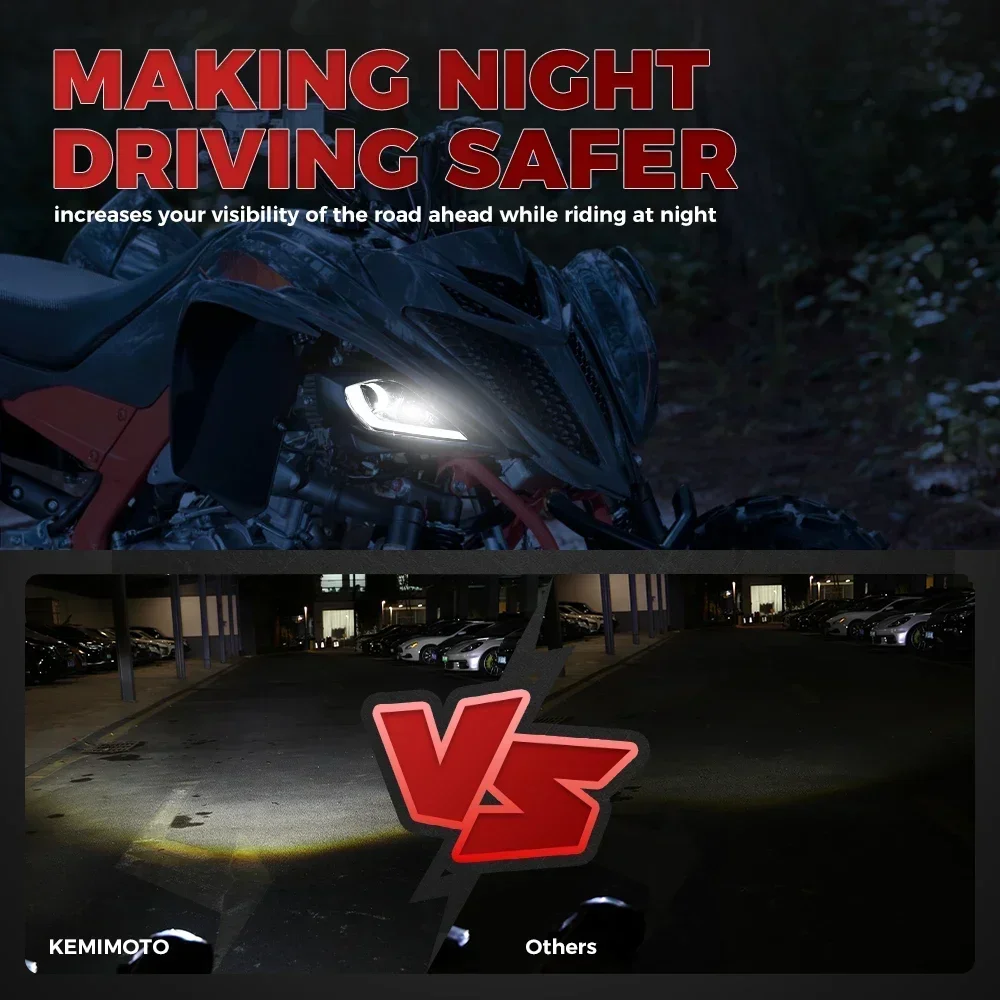 ATV DRL ヘッドライトターンシグナルライト ヤマハ ラプター 700R 700 YFZ450 YFZ450R YFZ450X ウルヴァリン 450 350 ラプター 250 350 2006-2025用