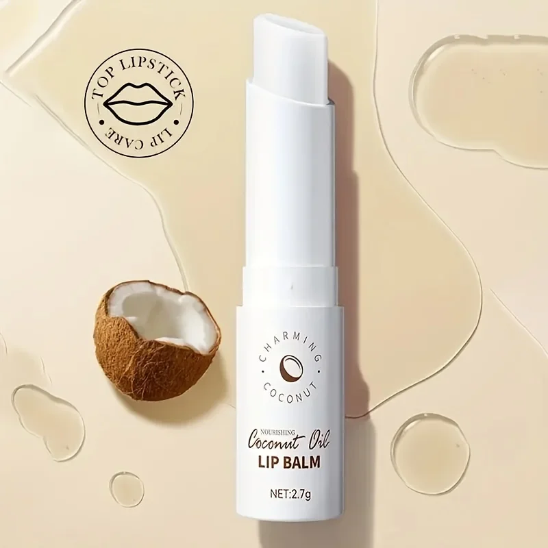 Bálsamo labial de coco - Nutrimento y humedad duraderos para hombres y mujeres - Bálsamo labial para el cuidado diario