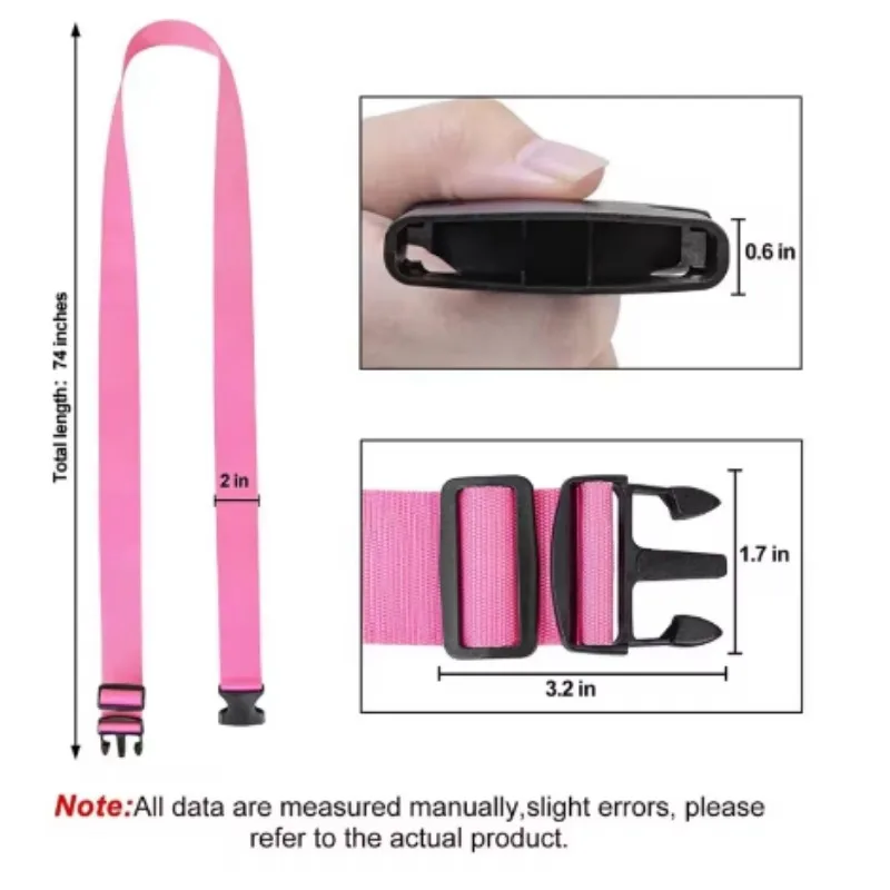 Verstellbarer Gepäckgurt für Reisekoffer, Krawattengürtel, Gepäck, Reisegurt, Zubehör, Verpackungsgurte, 5 x 200 cm