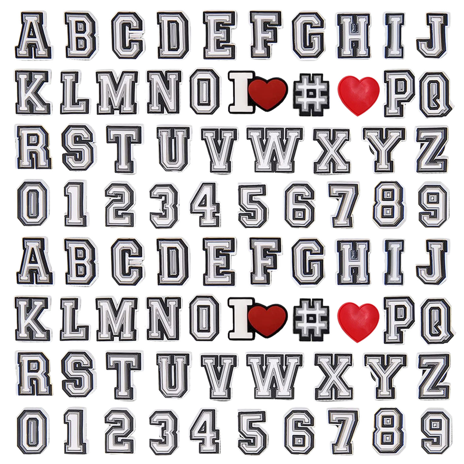 39/78 Stück Alphabet Buchstaben Serie Schuh Charms für Croc DIY Dekoration Premium Qualität Beliebte Charms Zubehör für Strandtasche