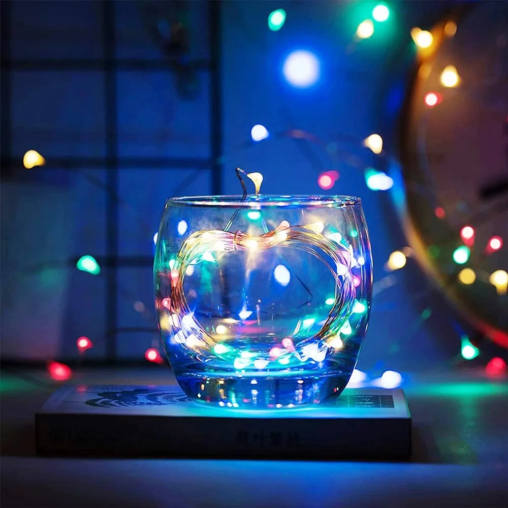 30 เมตร USB ไฟ LED String ทองแดงลวดเงิน Garland กันน้ําไฟ Fairy สําหรับคริสต์มาสงานแต่งงานตกแต่ง