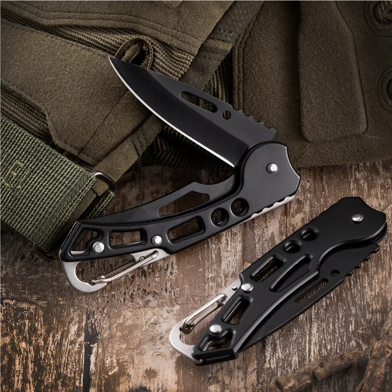 Portable Folding Knife Stainless Steel Survival Hunting Camping Fishing Climbing Knife Camping Outdoor Tools To Send Ropes