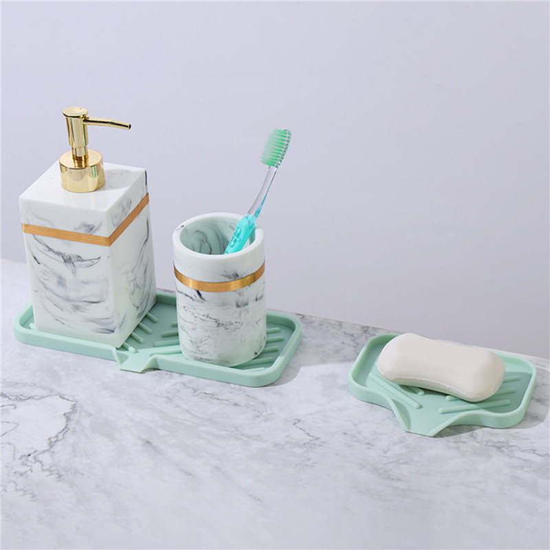 Silicone Faucet Mat Kitchen Sink Tray Soap Dispenser Sponge Drain Pad Sink Splash Drying Mat Countertop Storage Tray Soap Tray