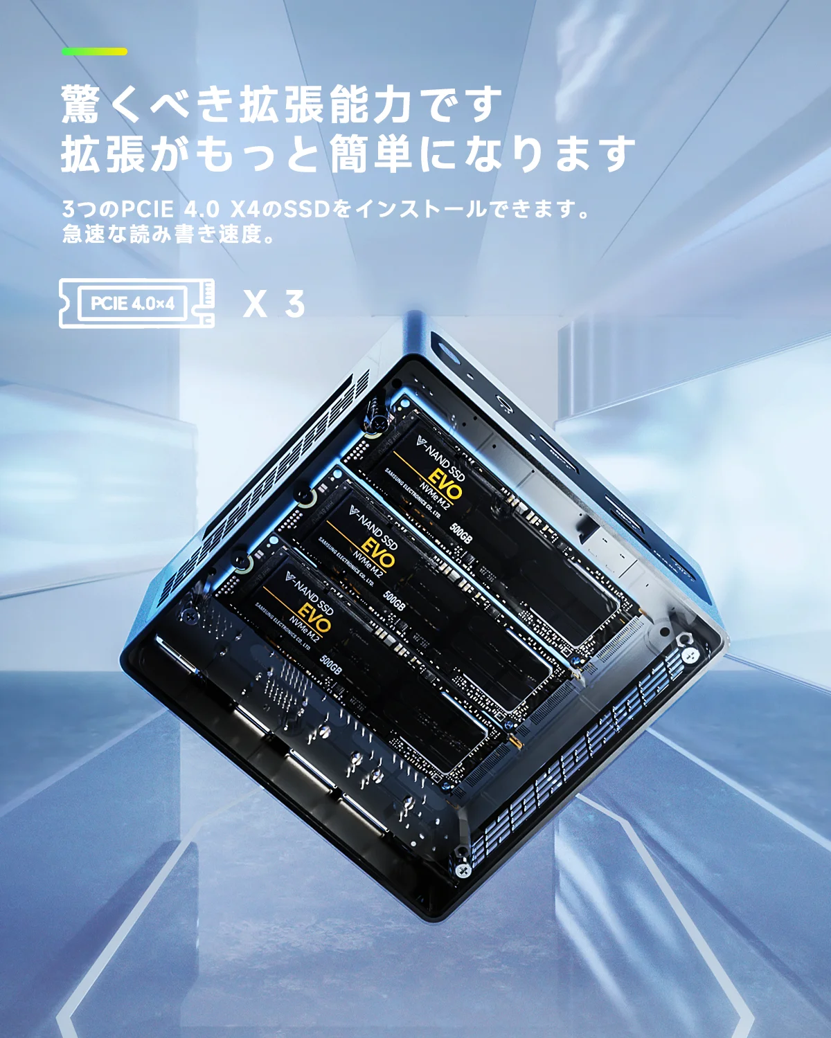 AOOSTAR GEM10 Ryzen 7 7840HS/6800H Mini PC with 32GB LPDDR5  3* NVME SSD, Gaming Desktop Computer with Oculink/2*2.5G LAN