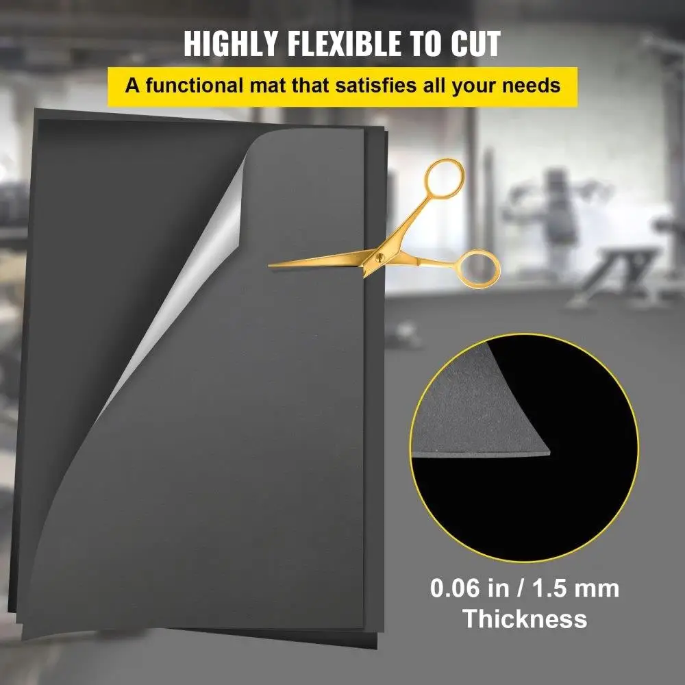 Reversible PVC Dance Floor 6.6x11.8ft - Non-Slip Black/Grey Portable Flooring for jazz , Ballet & Lyrical Styles