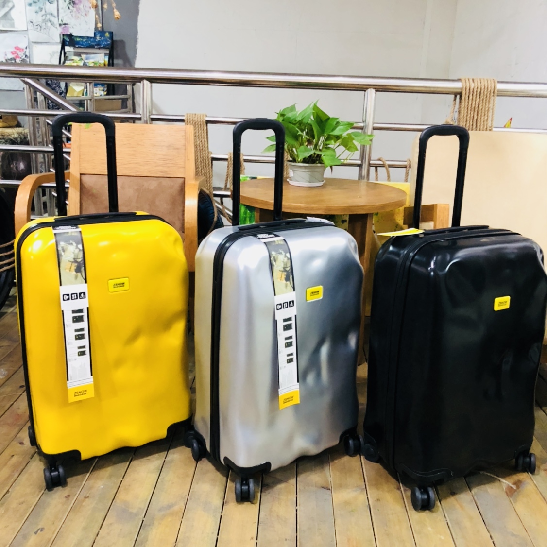 Trendy Retro Sle ABS+PC Luggage Bag with Password Lock for Travel Men And Women Universal Wheel Suitcase Carry-On Bag