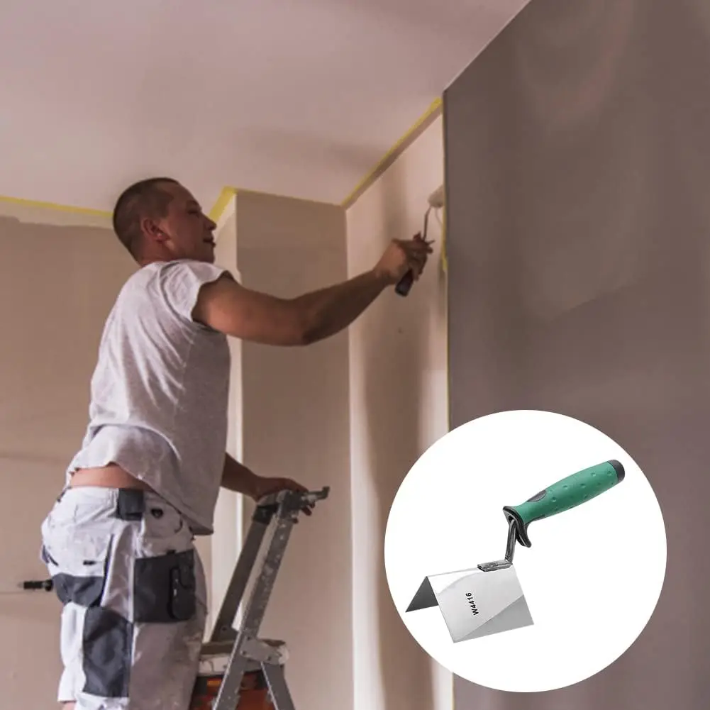 Đồng Hồ Nam Dây Thép Không Gỉ Chong Chóng Góc Dụng Cụ Dao Uốn Bấm Duỗi 90 Độ Góc Mudding Hoàn Thành Dụng Cụ Hoàn Thiện Xoong Dụng Cụ Cầm Tay