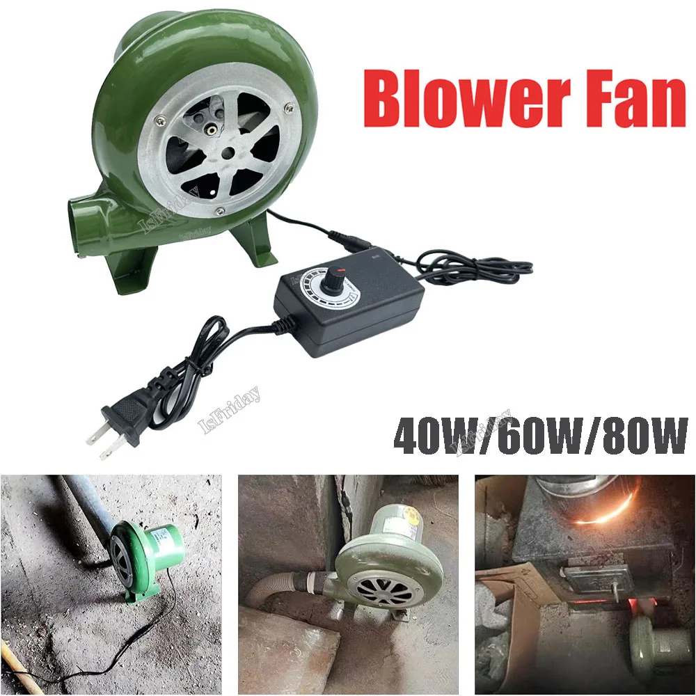 Ventilador eléctrico para barbacoa, 100v, 220v, adecuado para barbacoa, Mini soplador de Forges de herrero con adaptador de velocidad AC100-240V M89B