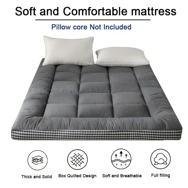 NewestFoldable Lightweight Portable Sleeping Pad/Tatami Mat Japanese Futon Mattress  Soft Fabric,Easy Storage & Travel Mattress