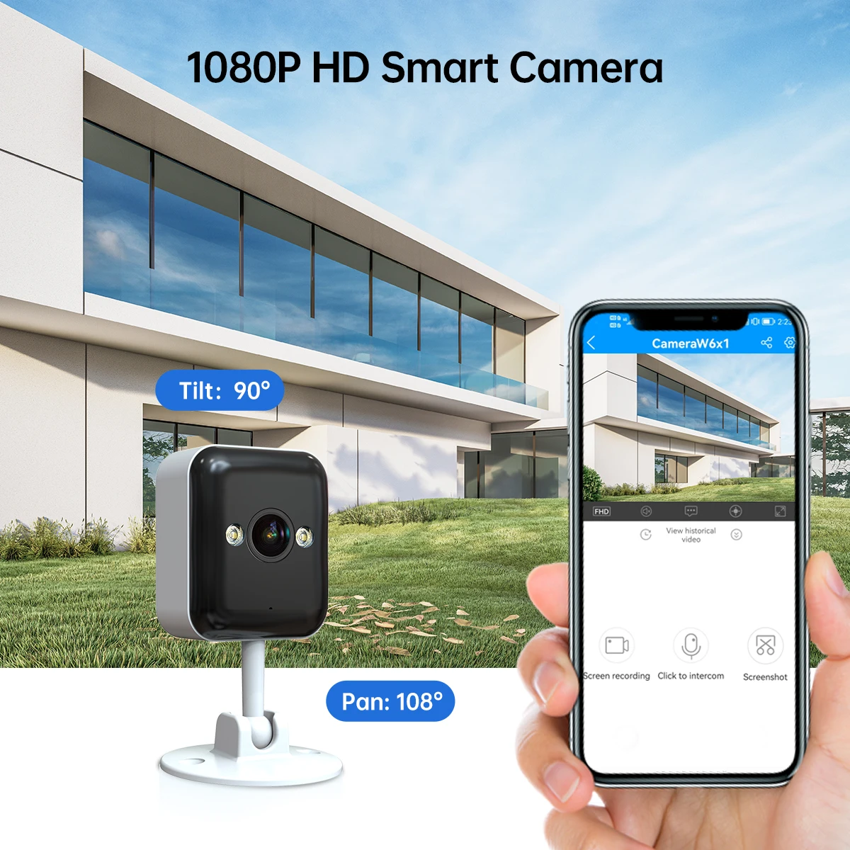 JOOAN 1080P Wifi IP cámara de vigilancia CCTV al aire libre 5x Zoom Digital Color noche Mini cámara de seguridad hogar Monitor de bebé
