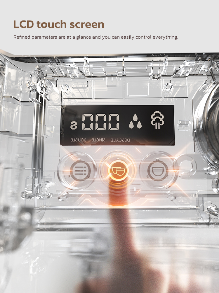HiBREW Dual Boiler System Barista Pro 20Bar Bean to Espresso Cafetera Koffiezetapparaat met volledige set voor Cafe Hotel Restaurant H7A