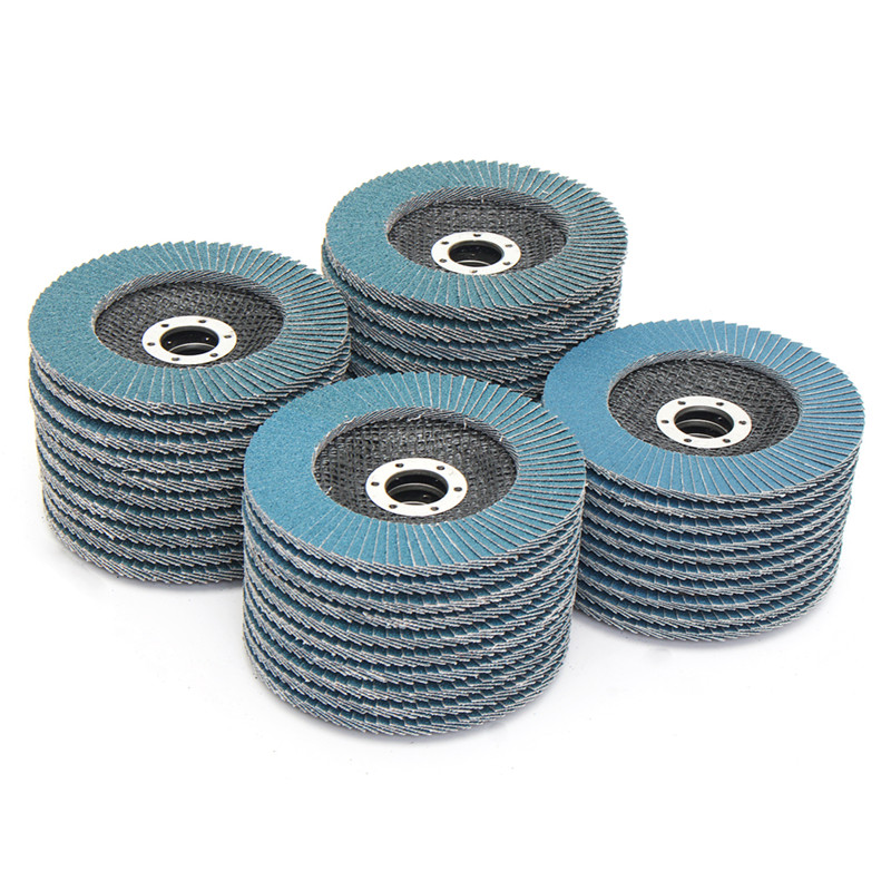 10pcs Flap Discs 125mm Angle Grinder Sanding Discs 40/60/80/120 Grinding Wheel Flap Discs Metal For Removal Abrasive Tool
