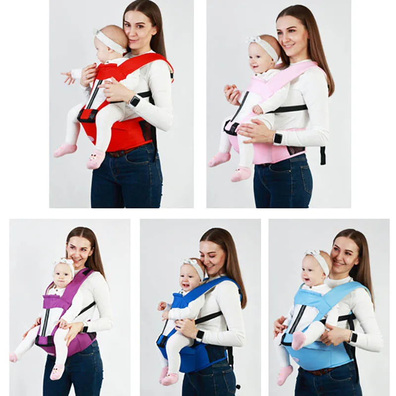 Sac à dos porte-bébé ergonomique de 0 à 48 mois, avec siège de hanche, pour nouveau-né, écharpe multifonctionnelle, tabouret de taille, kangourou pour bébé