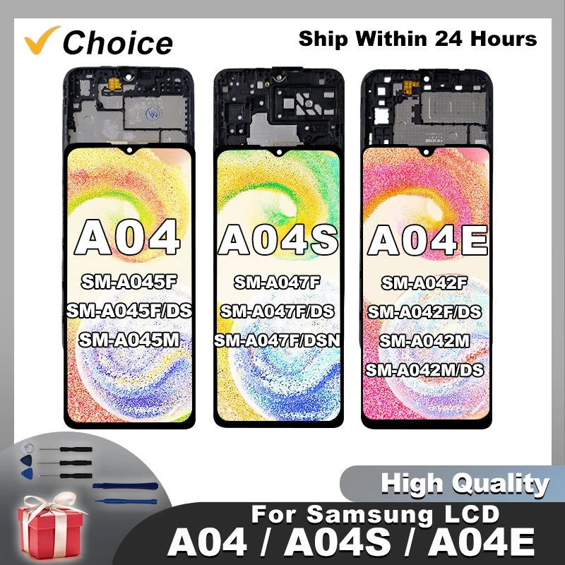 Für Samsung Galaxy A042F A04E LCD A04 Display A045 Touchscreen Digitalis ierer für Samsung A04S LCD A047 A047F Reparatur parta