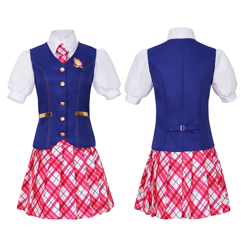 Disfraz de Barbiee de la película, vestido de princesa de Halloween, traje de la década de Wen COS, uniforme escolar para mujer, faldas superiores, fiesta de Carnaval