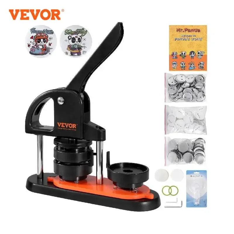 Vevor Button Maker 25/32/58 Pin Maker mit Knopf teilen Ergonomischer Lichtbogen griff Punch Press Kit Button Maker Maschine
