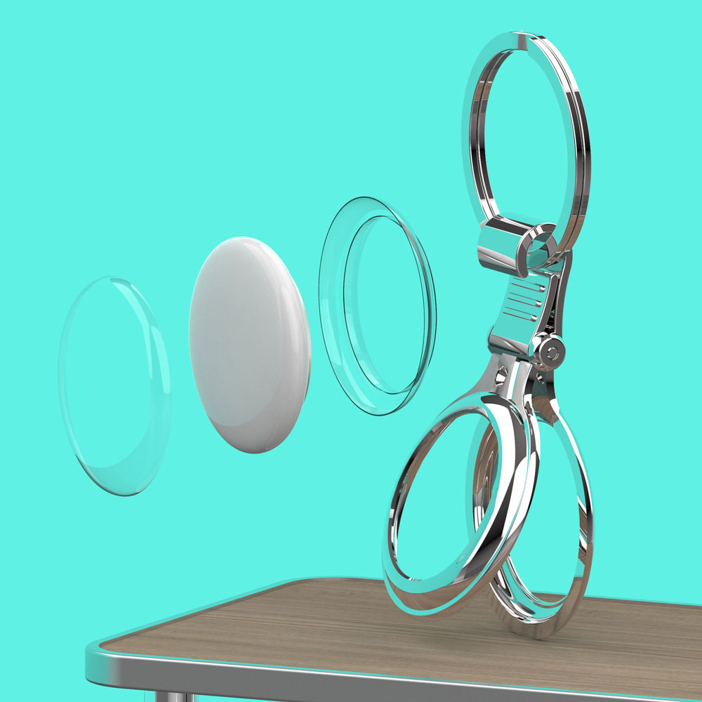 AirTag Case Metal Anti-lost Protective Cover Location Tracker Cover for Apple Airtag