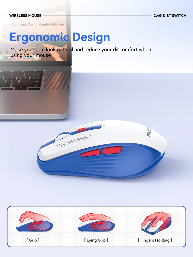Xiaomi M303L Bluetooth Wireless Mouse 2.4G Dual Mode 1600 DPI Silent Tablet Notebook PC Office Portable Mouse For Android ios
