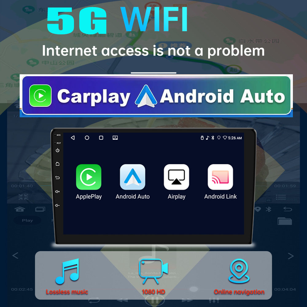 4G 64G Car play Android Radio Multimedia 7 9 10 inch CarPlay Android Auto 2 din Radio Stereo Receiver Player 2DIN GPS 4 Core