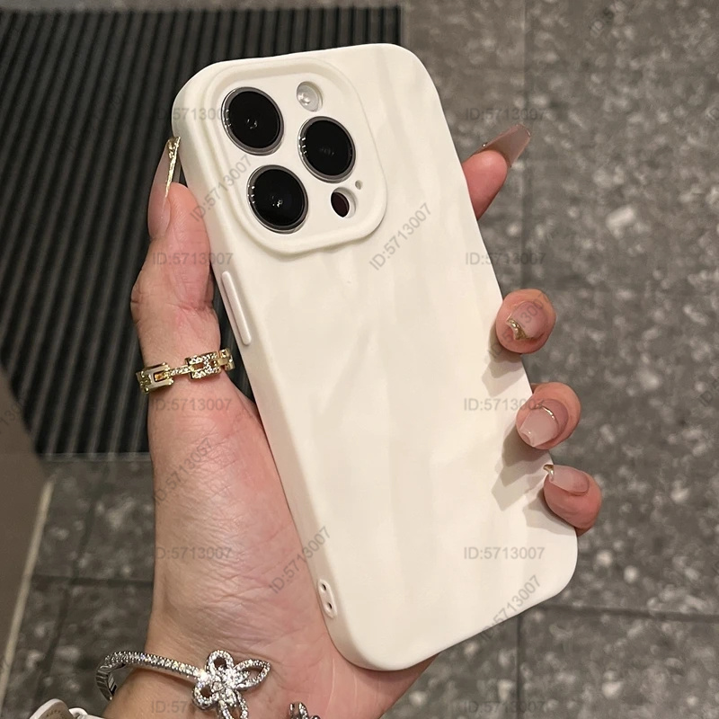 Mode Silikon Falte Falten Handy hülle für iPhone 14 13 12 11 15 Pro Max Soft Cases stoß feste Stoßstange Abdeckung Telefon Zubehör