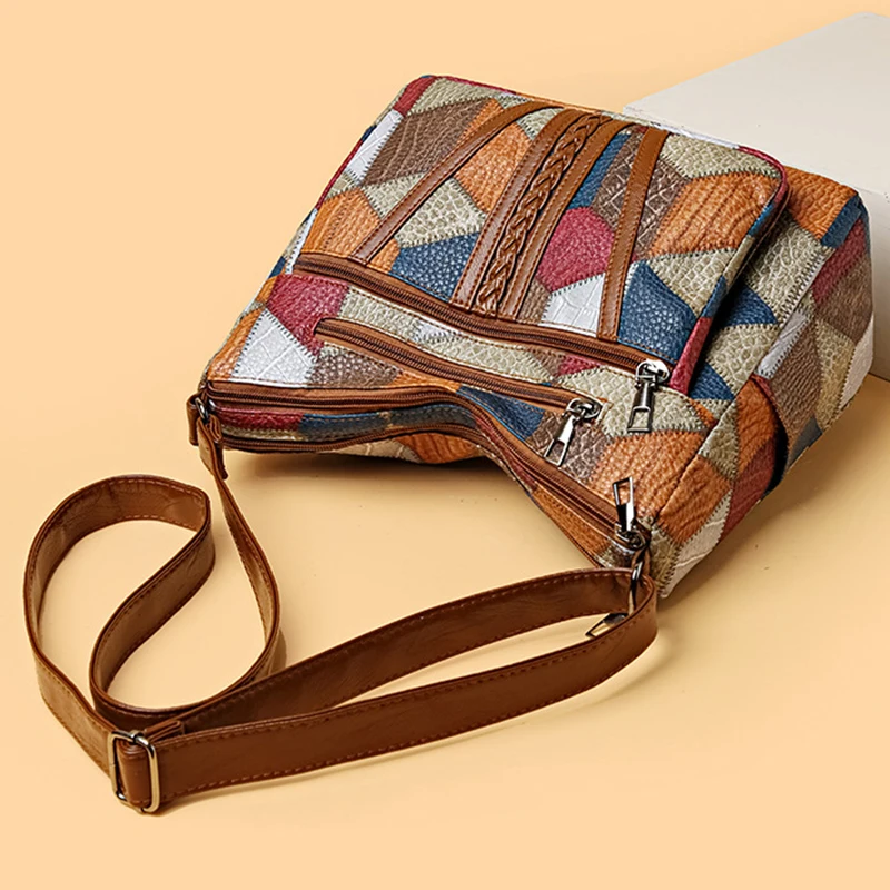 ผู้หญิงElegant Vintage Crossbodyกระเป๋าอินเทรนด์กระเป๋าถือแฟชั่นกระเป๋าสะพายหลายกระเป๋าAll-Match Retroกระเป๋าCrossbodyสําหรับทุกวัน