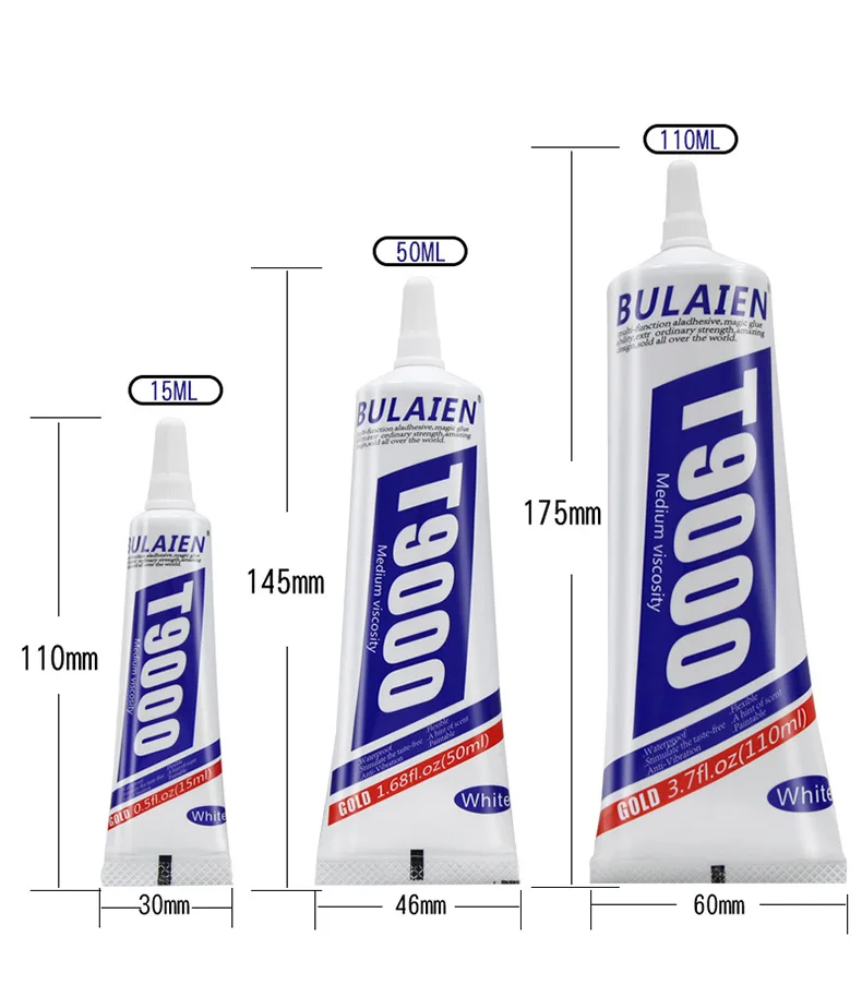 15/50/110 ml T9000 Lijm Universele Epoxyhars Krachtige Reparatie Telefoon Touchscreen Sieraden Ambachtelijke Lijm Kantoorbenodigdheden B7000
