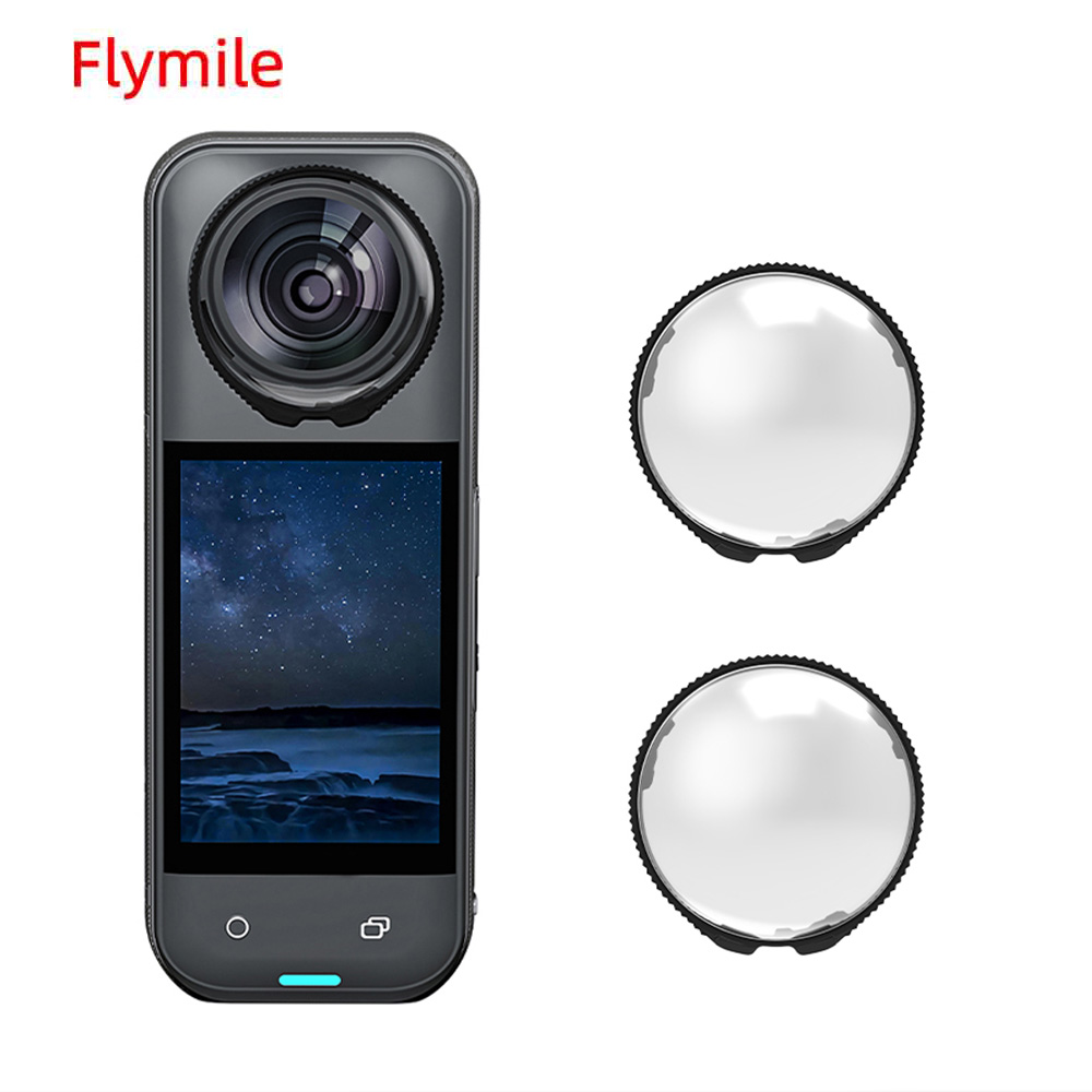 Защитная крышка для объектива Flymile X5 премиум-класса для Insta360 X5, аксессуары, защитная крышка для объектива ПК, защита от царапин/падения/пыли, прозрачная крышка