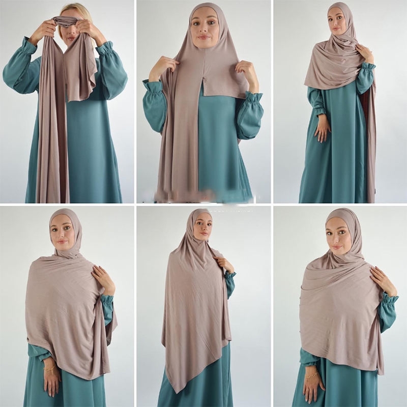 Dobry ścieg rozciągliwy szalik z dżerseju Jersey hidżab natychmiastowy hidżab zwykłe muzułmańskie szale dostawca Turban HeadWraps Foulard Femme