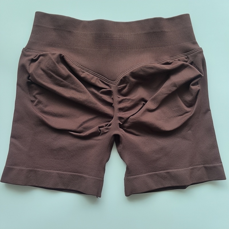 Pantalones cortos de impacto para Mujer, mallas deportivas cortas para gimnasio, mallas de entrenamiento para Mujer, pantalones de Yoga sin costuras, ropa ajustada para motorista, Fitness elástica