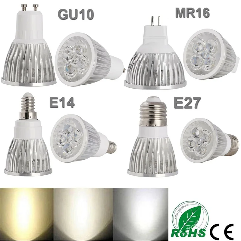 LED Lampada 9W 12W 15W GU10 MR16 E27 E14 Led-lampe 85-265V Led-strahler Warm/Netural/Kaltweiß LED lampe 110V 220V Für Zuhause